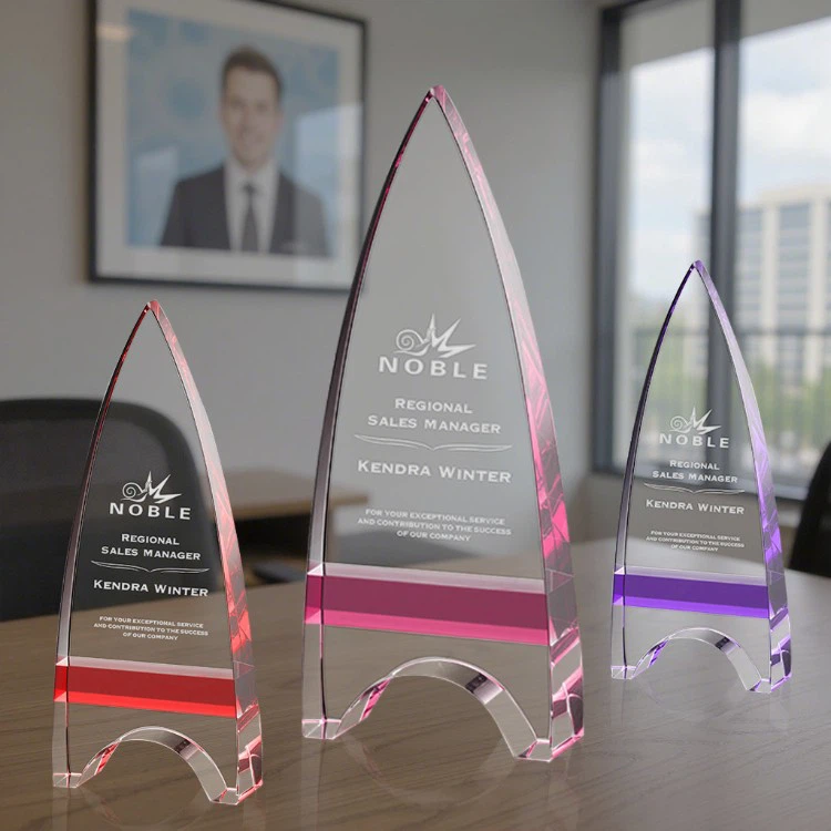 Different Color Crystal Trophy